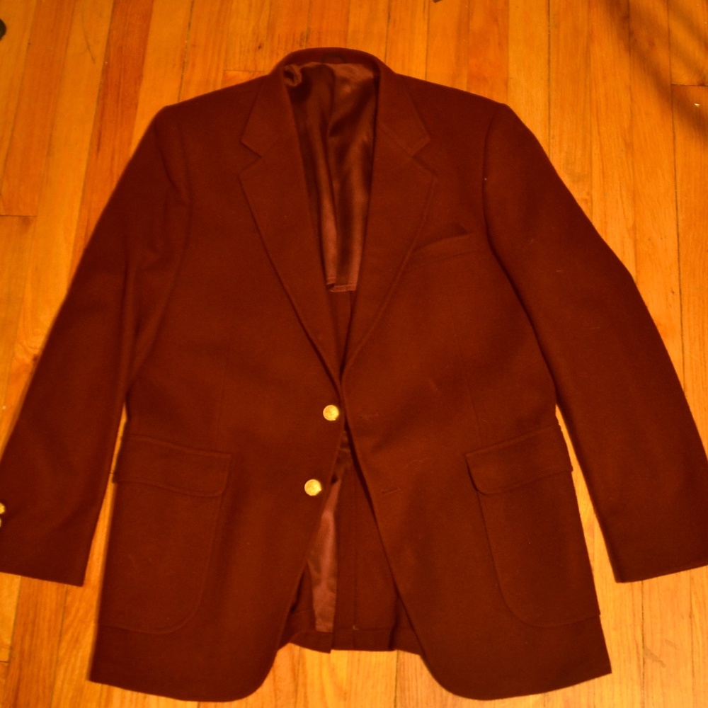 Stafford Burgundy Blazer